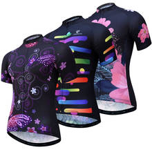 Camiseta de manga corta de ciclismo para mujer, Maillot transpirable para bicicleta de montaña y carretera, ropa de equipo profesional de carreras, 2020 2024 - compra barato