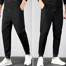 Winter Men Ankle Tied Drawstring Plush Liner Sport Pants Sweatpants Trousers 2024 - buy cheap