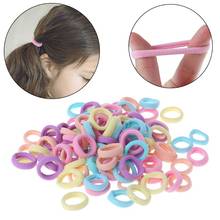 100 Pcs/Set Hair Band Girls Ponytail Elastic Soft Nylon Headband Headwear Candy Color Cute Fashion Accessories Kids Children Rop 2024 - buy cheap