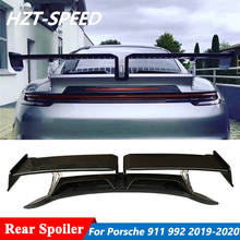 TA Style Carbon Fiber Back Trunk Wing Rear Spoiler For Porsche 911 992 Car 2019-2020 2024 - buy cheap