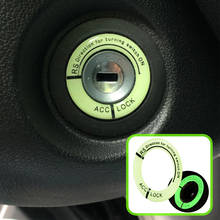 Luminous Car Key Ring Sticker Ignition Switch Cover for Mercedes Benz A B C E GLA CLA GLK GL ML GLE Class BMW X1 X3 X4 X5 2024 - compre barato