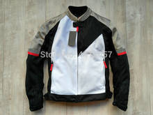 Chaqueta blanca y negra para motocicleta Honda, chaquetas de Motocross con Protector 2024 - compra barato