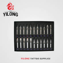 YILONG-Juego de puntas de tatuaje de acero inoxidable para máquina de agarre, tatuaje y arte corporal, 22 unids/lote, Envío Gratis 2024 - compra barato