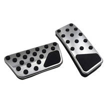 for jeep wrangler JL 2018 2019 JK 2007-2017 stainless steel Car Accelerator Pedal Brake Pedals Non Slip Pedal Pads Cover AT 2pcs 2024 - buy cheap