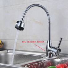 New 360 Degree Rotation Flexible Tap Stainless Steel Faucet Spout Kitchen Sink Faucet Pipe Fittings Single Hole Connection 2024 - buy cheap