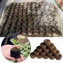 1/5/10 pces 30mm jiffy pellets de turfa plântulas bloco de solo que inicia plugues sementes starter pálete bloco de solo nutriente para jardim 2024 - compre barato