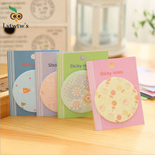 Clearance 1 Pcs Cute Kawaii Sticker Sticky Notes Notepad sketchbook Memo Pads Office Supply Stationery Flower Decoration 2024 - buy cheap