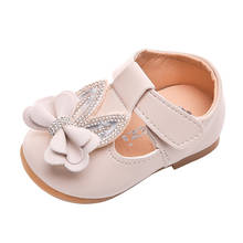 Sapato infantil de princesa com laço, sapato casual de sola macia para crianças pequenas outono 2024 - compre barato