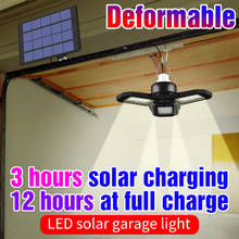 LED Solar Pendant Light 60W 80W Deformable LED Garage Light IP65 Waterproof High Bay Lights For Courtyard Garden Garage Lighting 2024 - buy cheap