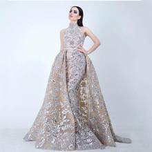 Sexy Gold Sequins Mermaid Evening Dresses With Detachable Skirt Prom Dress Long Formal Party Dress Pageant Gowns Celebrity Speci 2024 - buy cheap