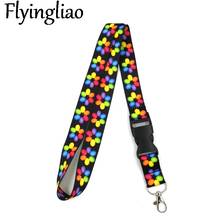 Easter Colorful Eggs Flowers Lanyards Cool Neck Strap webbings ribbons Phone Keys ID Card Holder Lanyard For Keys DIY Hang Ropes 2024 - buy cheap