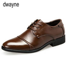 Sapato masculino de couro estilo britânico, calçado social para negócios ou casamento, sapato formal, 2019 2024 - compre barato