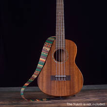 Adjustable Ukulele Strap Soft Polyester Woven Printing Pattern Shoulder Belt with Hanging Rope guitar accessories ukulele strap 2024 - buy cheap