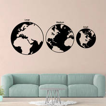 Cartoon earth Home Decor Vinyl Wall Stickers Living Room Children Room Background Wall Art Decal 2024 - buy cheap