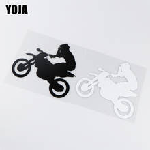YOJA-Vinilo con patrón de motociclistas, 15x15,2 cm, pegatina para coche, calcomanía, ZT2-0143 2024 - compra barato