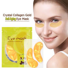 Eye Mask Golden Crystal Collagen Gel Patch Anti Wrinkle Lasting Moisture Nourish Remove Dark Circles Eyes Pad Skin Care TSLM1 2024 - buy cheap