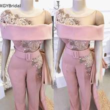 Роскошные Комбинезоны для женщин длинные вечерние платья кружевные с кристаллами элегантные брюки для свадьбы Вечерние платья 2024 - купить недорого