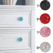 Diameter 30mm Diamond Head Wardrobe Wine Cabinet Handles Knobs Cupboard Drawer Pull Crystal Drawer Cabinet Knobs Pulls 2024 - buy cheap