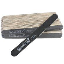 100Pcs Wood Nail Files 240/320 Black Wooden Block Nail Sanding Buffer  pilnik do paznokci Pedicure Manicure Polish Glitter Tools 2024 - buy cheap