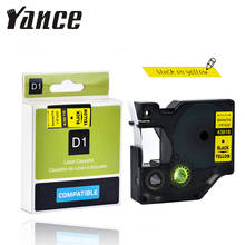 Yance Compatible Dymo D1 label maker 43618 6mm black on yellow label tape for DYMO label printer LM160 LM280 DYMO Manager PNP 2024 - buy cheap