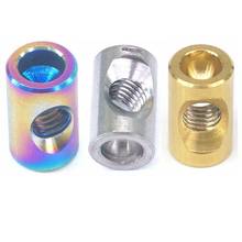 LOT 2 M5x0.8 /M6x1 Color Ti/Golden/Rainbow GR5 Titanium Barrel Nut For Bicycle Seat Post 2024 - buy cheap