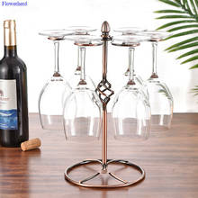 New Tall Legs Wine Holders Wine Rack Bottle Rack Wine Glass Rack Hanging Cup Shelf European-style Mental Red Wine Cup Frame 2024 - buy cheap