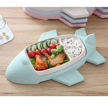 Baby Safe Dining Plate Cartoon Aircraft Shape Children Dishes Suction Baby Training Tableware Cute Cartoon Kids Feeding Bowls 2024 - buy cheap