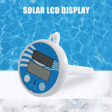 Termômetro digital movido a energia solar, piscina flutuante, medidor preciso de temperatura da água, ferramenta de medição de temperatura da piscina 2024 - compre barato