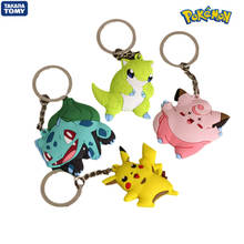 Takara Tomy Pokemon Keychain Pet Pokemon Toy Pikachu PVC Soft Pokemon Silicone Pendant Toy Pokemon Figures Anime Figure toys 2024 - buy cheap