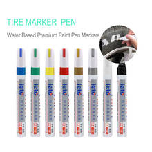 1PC Car White Tyre Paint Marker Pens Waterproof Permanent Pen Fit For Car Motorcycle Tyre Tread Rubber Metal 2024 - buy cheap