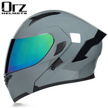 New Arrival 2021 Flip up motorcycle helmet man women dual visor with inner sunny shield authority modular moto helmets 2024 - buy cheap