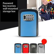 4-Digit Password Key Storage Box Wall-Mounted Key Safe Weatherproof Indoor And Outdoor Password Lock Hidden Key Storage Box 2024 - buy cheap