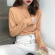 Women Spring Autumn Style Knitted Sweater Pullovers Lady Casual Striped Printed Turtleneck Long Sleeve Pullovers Tops ZZ0017 2024 - buy cheap
