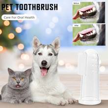 Escova de dentes para pets, escova super macia de dedo para animais de estimação, cachorro, mal hálito, ferramentas de limpeza de dentes para cães e gatos 2024 - compre barato