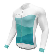 Runchita-maillot de Ciclismo de manga larga para hombre, ropa de bicicleta de carretera profesional, color blanco, Otoño, 2019 2024 - compra barato