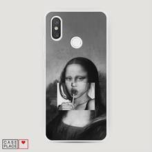 Silicone Case For Xiaomi Mi 8 Mona Lisa sucking lollipop Protective Bumper Cover Thin Soft TPU Phone accessories Mobile and smartphones protection 2024 - buy cheap