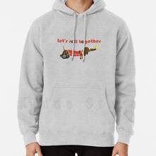 Let'S Roll Together hoodies long sleeve Dachshund Dog Sausage Dog Wiener Wiener Dog Cute Cute Dog Wheelchair Coral 2024 - buy cheap
