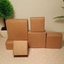 50 Pcs Brown Kraft Paper Boxes Wedding Christmas Favor Gift Box Jewelry Handmade Soap Package Cardboard Box Candy Boxes Decor 2024 - buy cheap