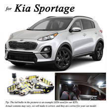 Kit de bombillas LED interiores para coche, luz blanca pura para Kia, Sportage JE SL QL 2005-2019, luz de lectura de mapa de cúpula 2024 - compra barato