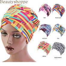 African Pattern Long Turban Headscarf For Women Nigerian Cotton Head Wrap Muslim Ladies Head Wear Bandanas Hair Accessories 2024 - buy cheap