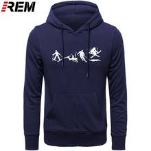 REM Evolution Ski Funny Printed Men Summer long Sleeve Cotton Skiing Gift For Boyfriend Husband Tops Hoodies, Sweatshirts 2024 - buy cheap