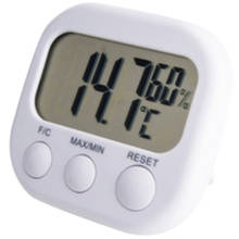 Novo termômetro eletrônico digital lcd para sala, termômetro e higrômetro 2024 - compre barato