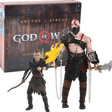 Neca boneco de ação god of war, kratos atreus ultimate, 2 pacotes, modelo colecionável, presente de aniversário para crianças 2024 - compre barato
