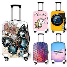 Butterfly/Princess Unicorn/Camera/Airplane Cover for Suitcase Girls Dust-proof Travel Luggage Protective Covers Suitcase Cover 2024 - buy cheap