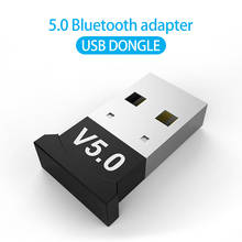 Adaptador usb bt 5.0 ble, mini transmissor sem fio, portátil, padrão dongle, receptor de áudio, conexão com laptop e fone de ouvido 2024 - compre barato