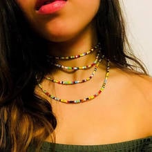 Trendy New Bohemian Jewelry Beads Long Chains Handmade Beads Shell Pendant Clavicle Choker Necklace for Women Beach Accessories 2024 - buy cheap