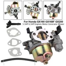 Carburador carb para honda gx160 gx168f gx200, 5.5hp, 6.5hp, junta de tubo de combustível, motor de alta qualidade, metal, carburador, dropshipping 2024 - compre barato