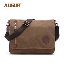 AUGUR-Bolsos de mensajero de lona para hombre, bolso escolar informal, de viaje, duradero, cruzado, de hombro grande 2024 - compra barato