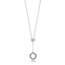 NEW 2018 NEW 100% 925 Sterling Silver Signature Necklace Clear CZ Loving Suitable Gift Clavicle Chain Women DIY Jewelry 2024 - buy cheap