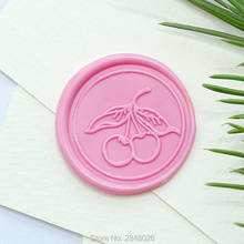 Cherry Fruit  Stamp Wax Seal Stamp,Fruit  seals,wedding gift, wood wax stamp,party seal, 2024 - buy cheap